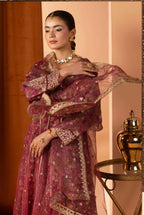 ANARKALI- 3 piece Embroidered suit