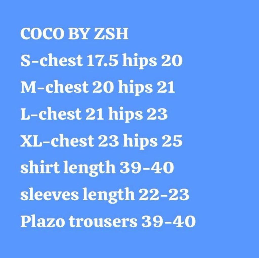 COCO by ZSH- 3 piece Printed Lawn Suit (original )