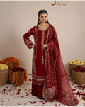 CHAAND RAAT- 3 piece Embroidered Raw Silk suit