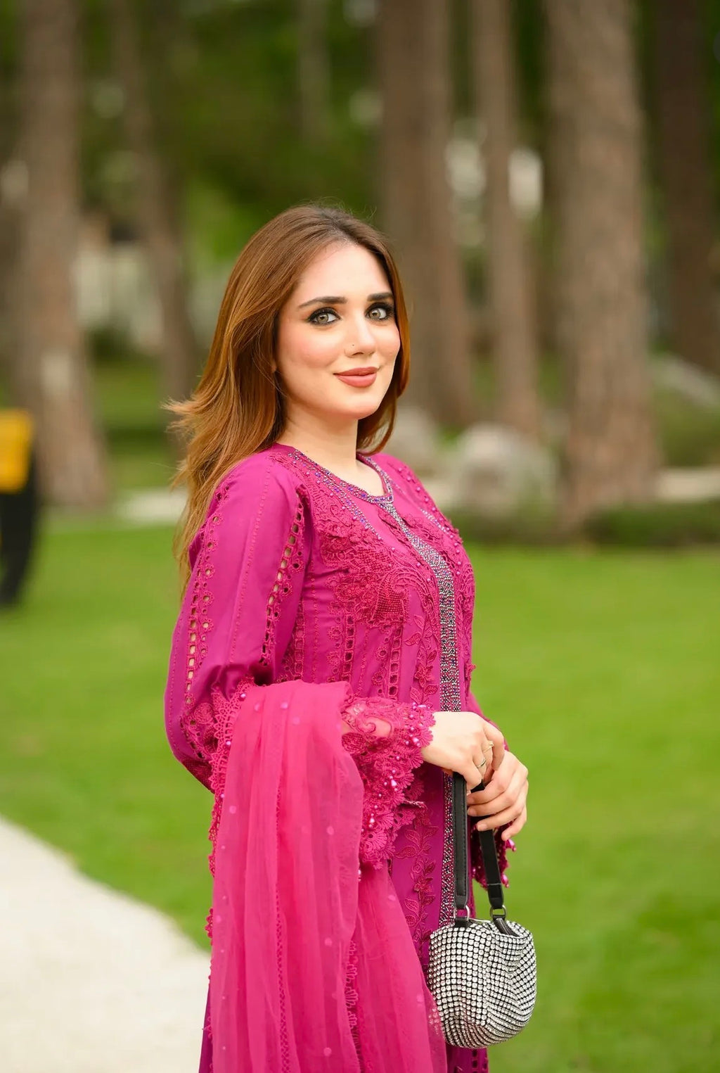 3 piece Embroidered Lawn Suit