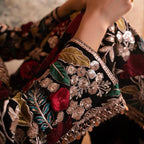 MAHNAZ-  4 pieces Heavy Embroidered chiffon suit