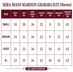 HIRA- 3 pieces Embroidered Gharara Suit