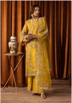 SANGEET- 3 piece heavy Embroidered soft organza Suit