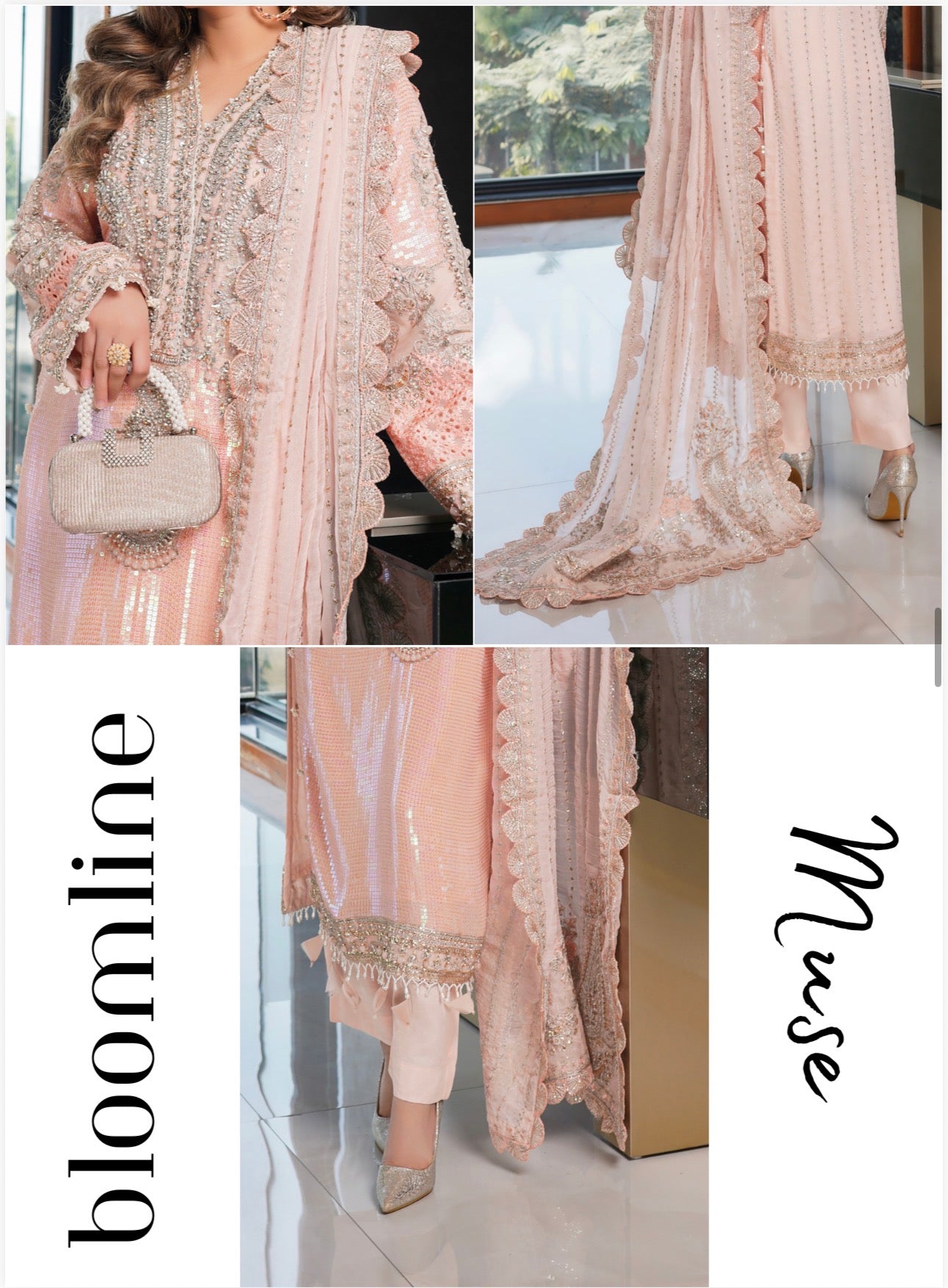 SITARA- 3 piece Embroidered Chiffon Suit