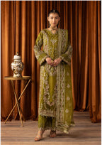 SANGEET- 3 piece heavy Embroidered soft organza Suit