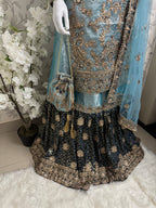 AMAIRA-3 pieces heavy Embroidered Masoori Gharara Suit