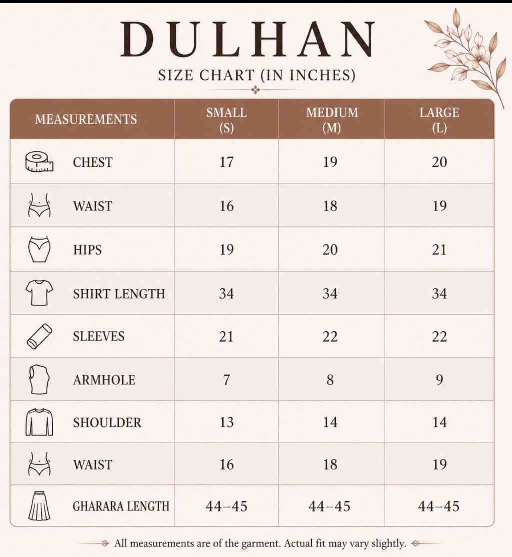 DULHAN - 3 pieces heavy Embroidered Net Pakistani wedding Gharara Suit