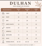 DULHAN - 3 pieces heavy Embroidered Net Pakistani wedding Gharara Suit