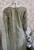 PEARLS- Luxury Hand Embellished Pakistani 3 piece sharara Suit