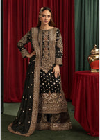 ASHIANA- heavy embroidered chiffon suit