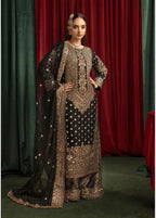 ASHIANA- heavy embroidered chiffon suit