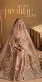 HERITAGE- 3 pieces heavy Embroidered soft organza Maxi dress