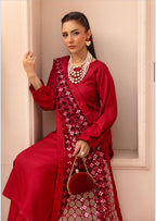 IONA- 3 pieces DHANAK fabric suit with Laser cut Duppatta