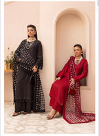 IONA- 3 pieces DHANAK fabric suit with Laser cut Duppatta