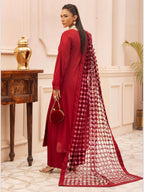 IONA- 3 pieces DHANAK fabric suit with Laser cut Duppatta