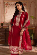 ROSE- 3 pieces Embroidered Velvet Collection
