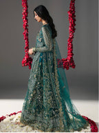 HIBA- 3 pieces Luxury Embroidered Maxi Dress