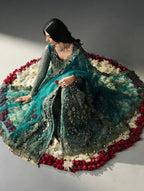 HIBA- 3 pieces Luxury Embroidered Maxi Dress