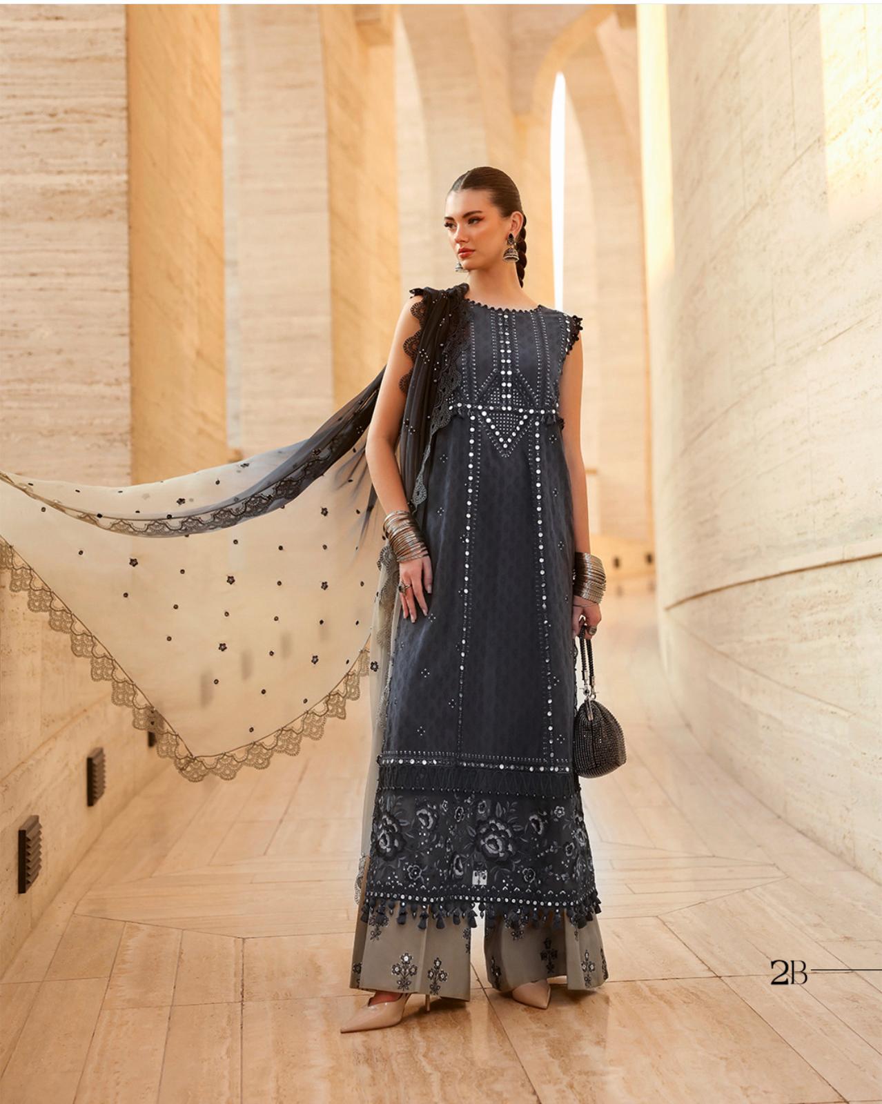 Maria B Luxury Lawn 2026-2B ( original)
