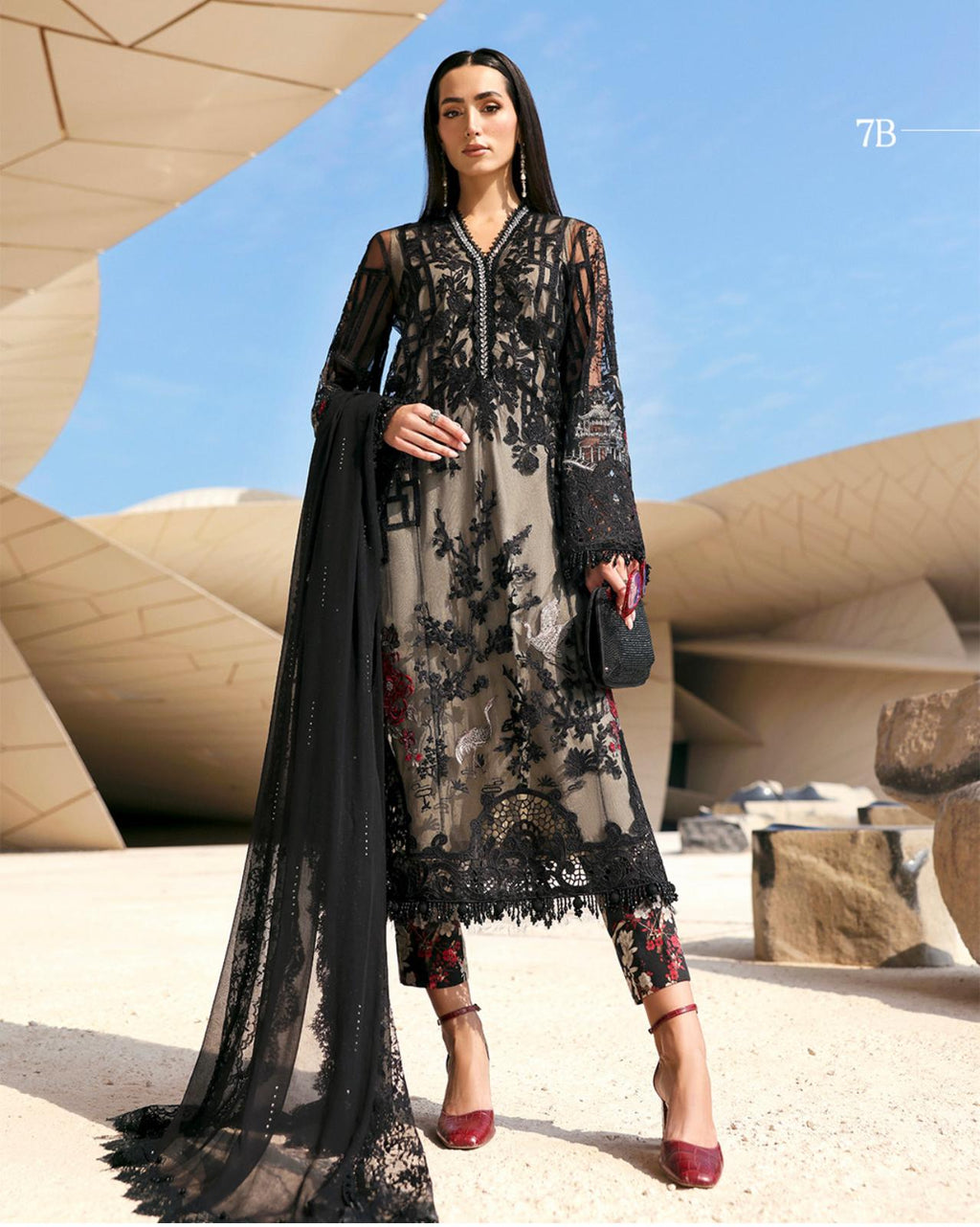 MARIA B LUXE LAWN 2026- 7B ( original)