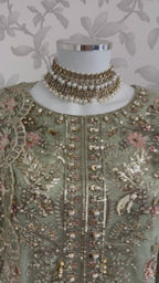 PEARLS- Luxury Hand Embellished Pakistani 3 piece sharara Suit