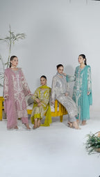 SONIYA-3 piece Embroidered Chiffon Suit