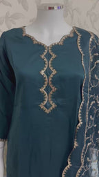 ALARA-3 piece Embroidered Viscose suit