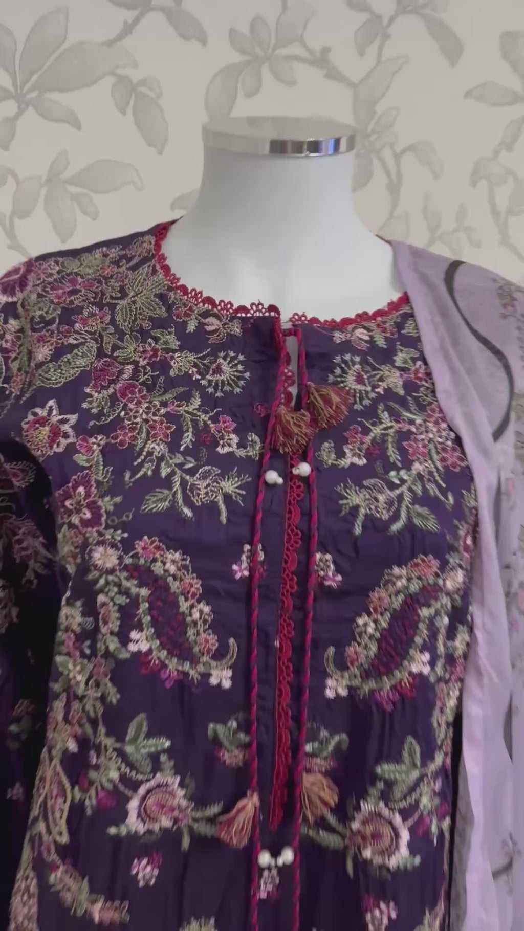 HUSN-E-EID  3 pieces Embroidered viscose Suit