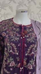 HUSN-E-EID  3 pieces Embroidered viscose Suit