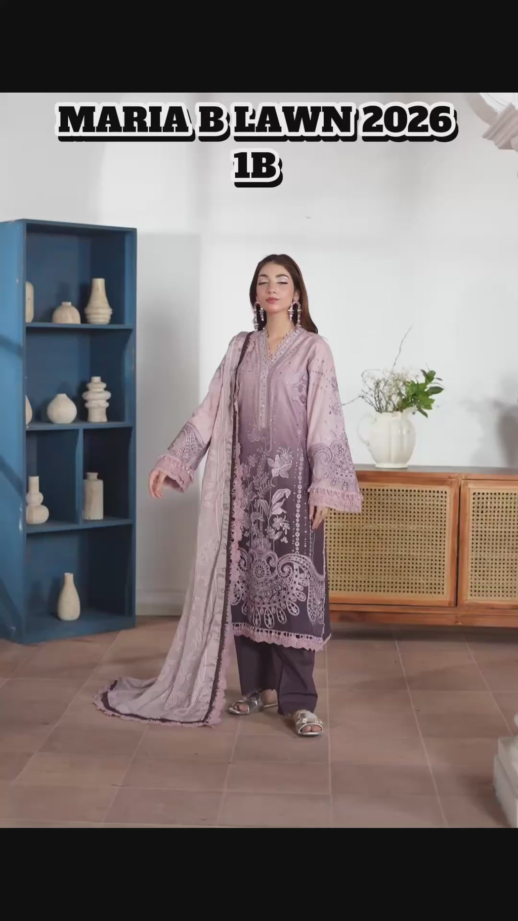 MARIA B LUXE LAWN 2026- 1B ( original)