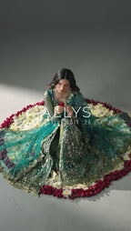 HIBA- 3 pieces Luxury Embroidered Maxi Dress